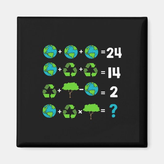 Wiskunde leraar Humor dag van de aardorder Magneet (Voorkant)