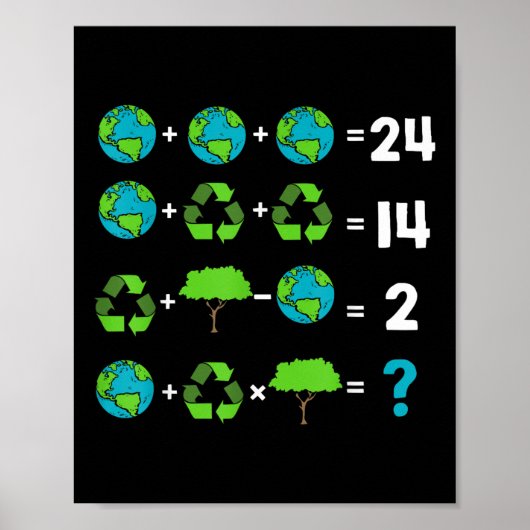 Wiskunde leraar Humor dag van de aardorder Poster (Voorkant)
