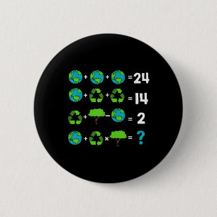 Wiskunde leraar Humor dag van de aardorder Ronde Button 5,7 Cm