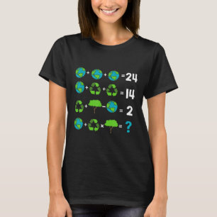 Wiskunde leraar Humor dag van de aardorder T-shirt