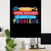 Wiskunde leraar ik ben Wiskunde leraar Poster (Thuiskantoor)