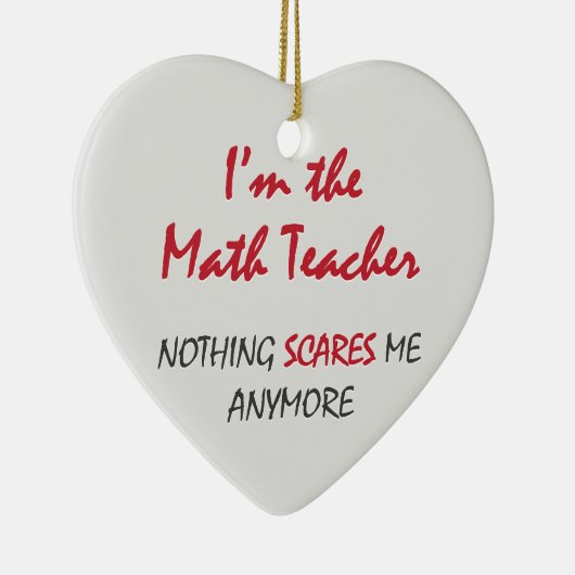 Wiskunde leraar keramisch ornament (Rechts)