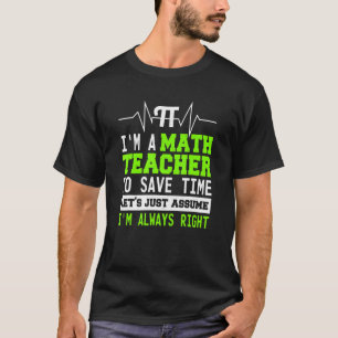 Wiskunde leraar levert wiskunde algebra Quote 1 T-shirt