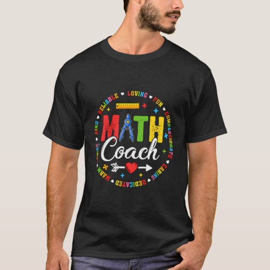 Wiskunde Leraar Lover Teaching Terug naar School F T-shirt (Voorkant)