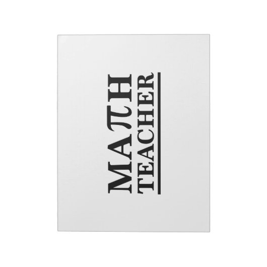 Wiskunde leraar notitieblok (Linkerzijde)