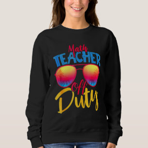 Wiskunde Leraar Off Duty Zonnebril Strand Sunset S Trui