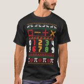 Wiskunde Leraar Oogly kerstkeuken T-Shirt (Voorkant)