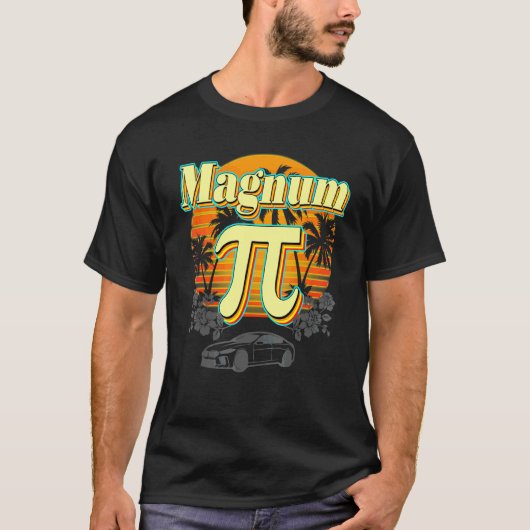 Wiskunde leraar Pi Dag Maart 14 Magnum Wiskunde Ne T-shirt (Voorkant)
