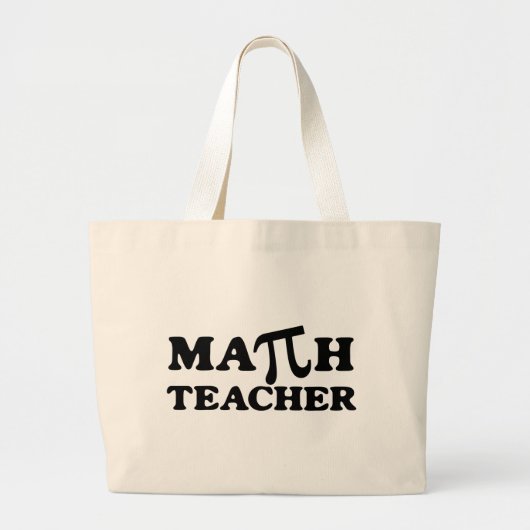 Wiskunde leraar PI Grote Tote Bag (Voorkant)