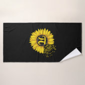 Wiskunde leraar pi nummer zonnebloem badhanddoek (Badhanddoek)
