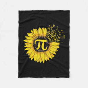 Wiskunde leraar pi nummer zonnebloem fleece deken