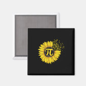 Wiskunde leraar pi nummer zonnebloem magneet (Voorkant / Achterkant)