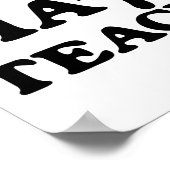 Wiskunde leraar PI Poster (Hoek)