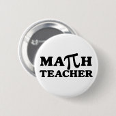 Wiskunde leraar PI Ronde Button 5,7 Cm (Voorkant /achterkant)