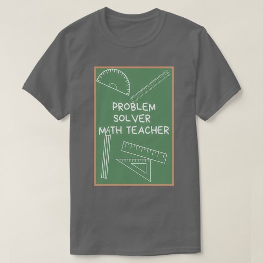 Wiskunde leraar probleemoplossing 54 t-shirt (Design voorkant)