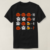 Wiskunde Leraar puzzel hallween T-shirt (Design voorkant)