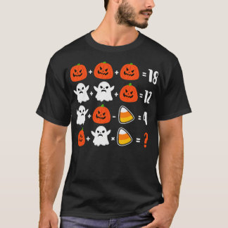 Wiskunde Leraar puzzel hallween T-shirt