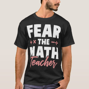 wiskunde leraar schoolvriendschap t-shirt
