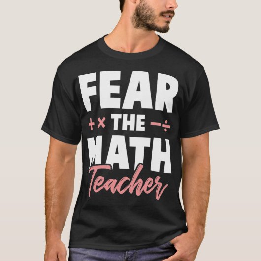 wiskunde leraar schoolvriendschap t-shirt (Voorkant)