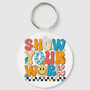 Wiskunde Leraar Show Uw Werk Leuke Test Dag Leraar Sleutelhanger