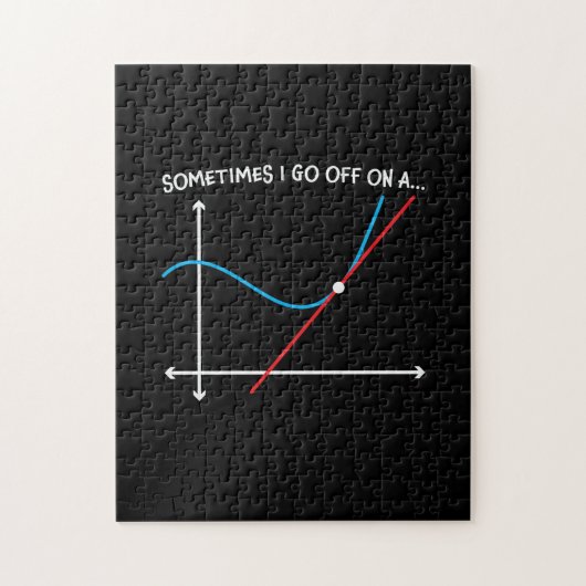 Wiskunde leraar soms ga ik uit legpuzzel (Verticaal)