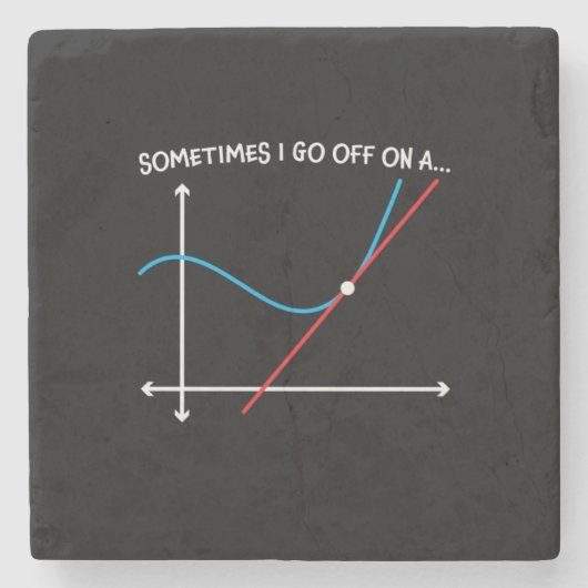 Wiskunde leraar soms ga ik uit stenen onderzetter (Voorkant)