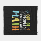 Wiskunde leraar strijd met Wiskunde Fleece Deken (Voorkant (Horizontaal))