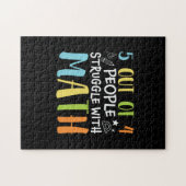 Wiskunde leraar strijd met Wiskunde Legpuzzel (Horizontaal)