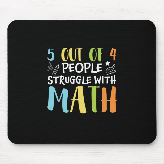 Wiskunde leraar strijd met Wiskunde Muismat (Voorkant)