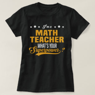 Wiskunde leraar t-shirt