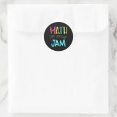 Wiskunde leraar terug naar school ronde sticker (Tas)