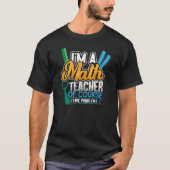 Wiskunde leraar terug naar school t-shirt (Voorkant)
