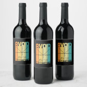 Wiskunde leraar vermijdt negativiteit wijn etiket (Flessen)