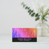 Wiskunde leraar Visitekaartjes (Staand voorkant)