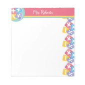 Wiskunde Leraar Waardering Gift Gepersonaliseerd Notitieblok (Voorkant)