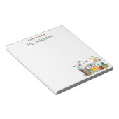 Wiskunde Leraar Waardering Koffie Gepersonaliseerd Notitieblok (Schuin)