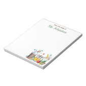 Wiskunde Leraar Waardering Koffie Gepersonaliseerd Notitieblok (Linkerzijde)