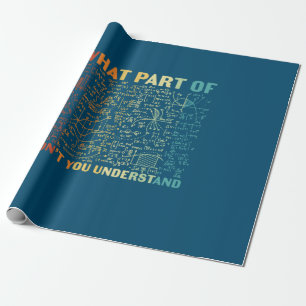 Wiskunde leraar wat voor deel van de Wiskunde Cadeaupapier