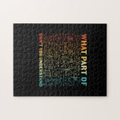 Wiskunde leraar wat voor deel van de Wiskunde Legpuzzel (Horizontaal)