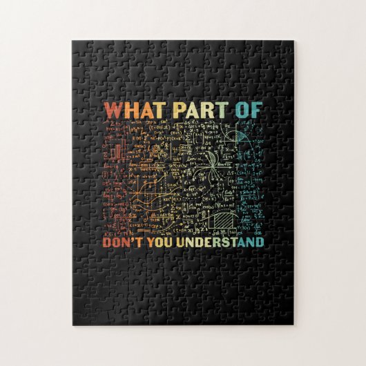 Wiskunde leraar wat voor deel van de Wiskunde Legpuzzel (Verticaal)