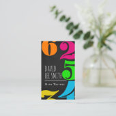 Wiskunde leraar/Wiskunde-aannemer Visitekaartje (Staand voorkant)