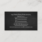 Wiskunde leraar/Wiskunde-aannemer Visitekaartje (Achterkant)