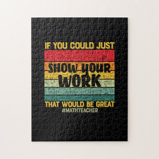 Wiskunde leraar Wiskunde als u het maar kunt Legpuzzel (Verticaal)