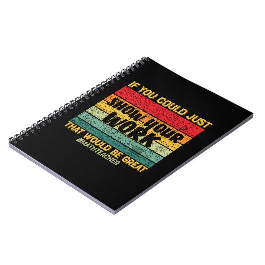 Wiskunde leraar Wiskunde als u het maar kunt Notitieboek (Linkerzijde)