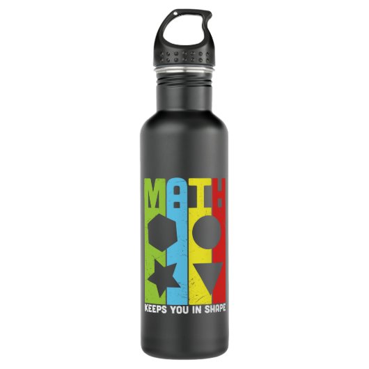 Wiskunde leraar Wiskunde houdt je in vorm Waterfles (Voorkant)