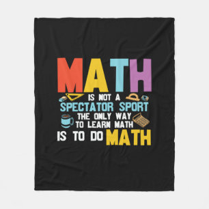 Wiskunde leraar Wiskunde is geen spooksport Fleece Deken