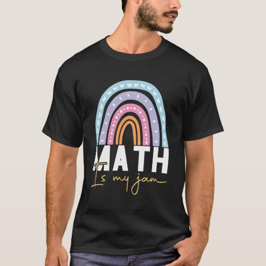 Wiskunde leraar Wiskunde is mijn jam T-shirt (Voorkant)