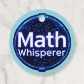 Wiskunde leraar Wiskunde Whisperer Bedankjes Labels (Achterkant)