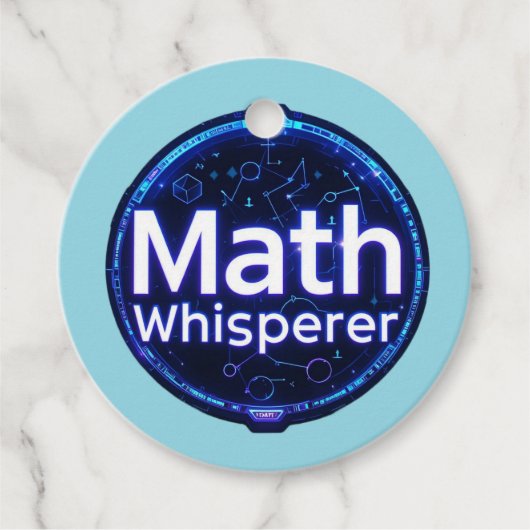 Wiskunde leraar Wiskunde Whisperer Bedankjes Labels (Voorkant)