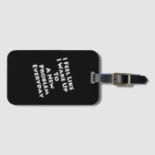 Wiskunde leraar - Word elke dag wakker met een nie Bagagelabel (Voorkant (horizontaal))